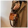 2024 Retro High-End Women's Korean Style Fashion Shoulder Messenger Bucket Bag