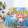 Custom Name LankyBox Theme Printed Blanket - Perfect for Couch, Bed, Travel & Outdoor Use | Machine Washable, Cozy & Durable.