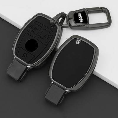 2 3 Кнопки Чехол для автомобильного ключа из цинкового сплава и кожи для Mercedes Benz W205 W213 W204 W176 W212 W177 Glc Cla Amg A B C E S G Класса