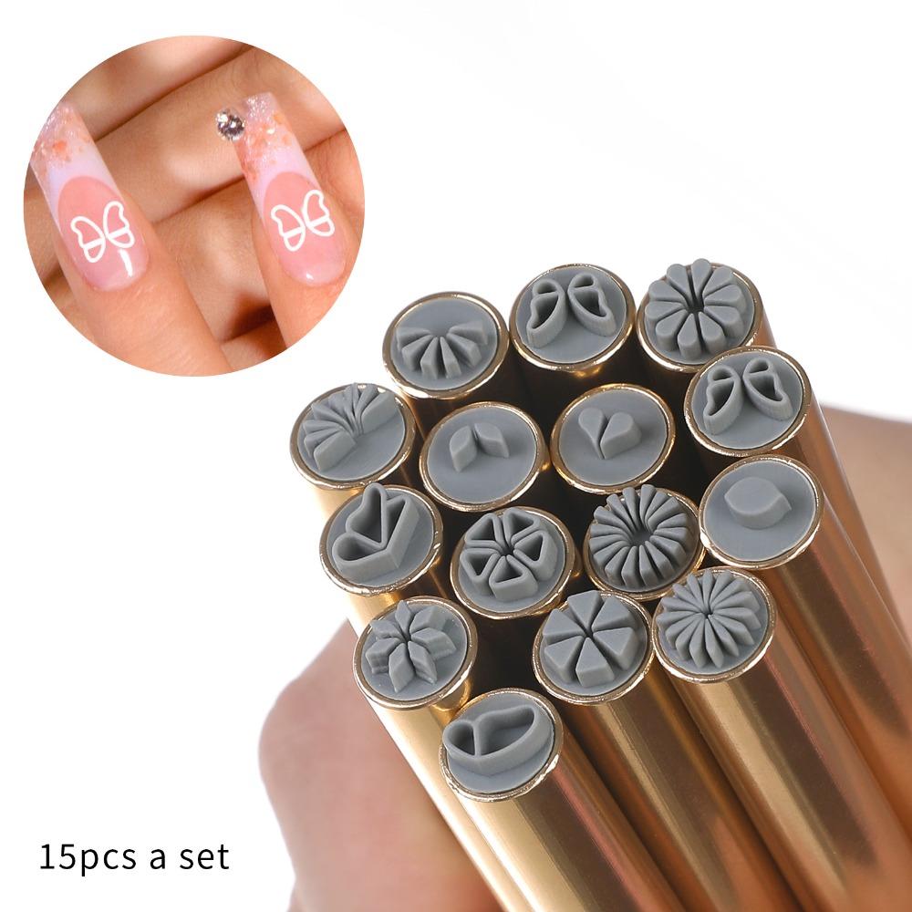 4/610/15 шт. Набор ручек для рисования цветов, для стемпинга ногтей, инструмент для украшения ногтей
