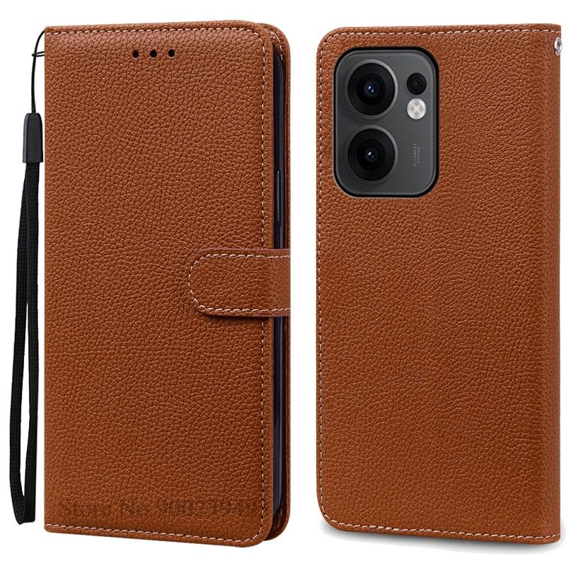 Чехол Reno 13F для Oppo Reno 13F Чехол Кожаный Чехол-книжка с кошельком для Oppo Reno 13F 5G Чехол Мягкая Обложка-книжка Coque Fundas Shell