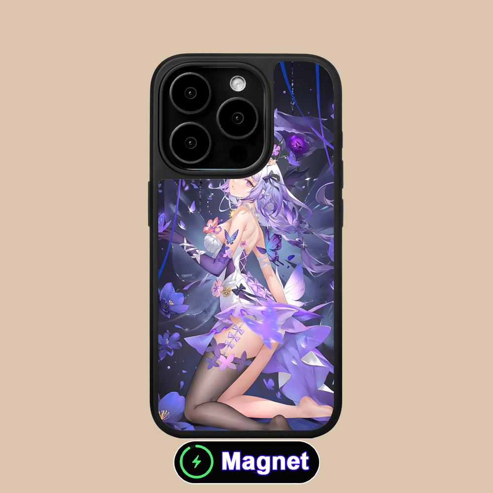 HSR Castorice Матовая поверхность Magsafe Чехол для мобильного телефона для iPhone 17 16 15 14 13 12 11 Air Pro Max Plus Цветная крышка