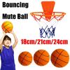 18/21/24 см детский прыгающий немой баскетбольный мяч, сжимаемый немой прыгающий баскетбольный мяч для дома, бесшумный мяч из пенопласта, баскетбольный мяч, прыгающий футбол