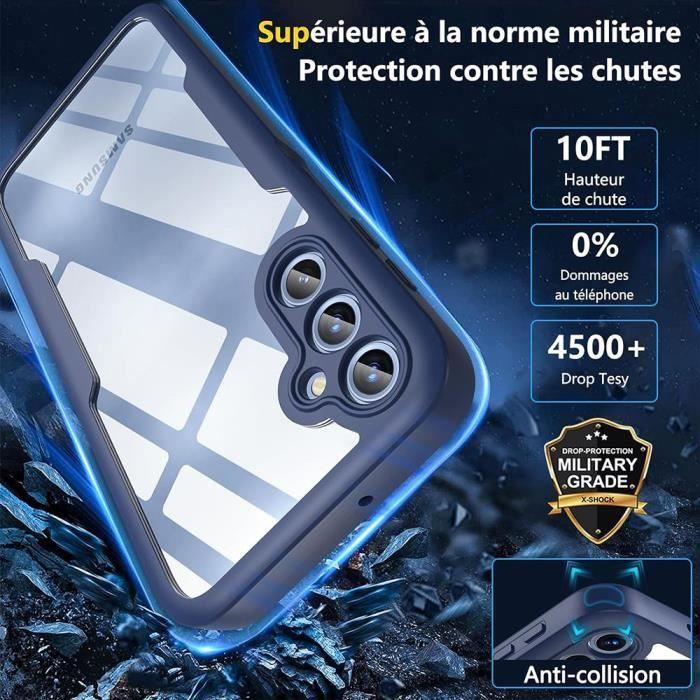 Case - BOOLING - for Samsung Galaxy A25 5G - Navy Blue - 360 Degree Protection - Anti-Scratch