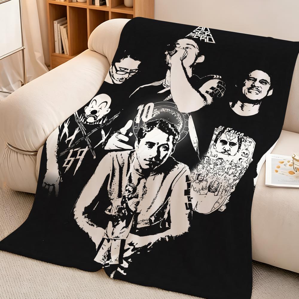 Музыкальная плед-одеяло C-Canserbero Throw из высокоплотного короткого плюша, мягкое, приятное для кожи, для дивана, для сна, для комнаты с кондиционером