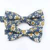 Floral Cotton Bowtie Elephants Whales Flower Pattern Parent Children Family Set Colorful Butterfly Wedding Party Accessory Gifts