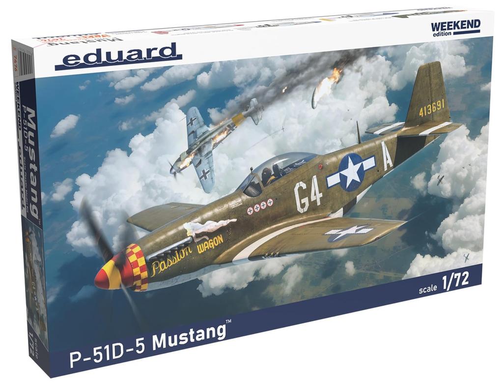 Eduard 1/72 Weekend Edition P-51D-5 Plastic Model Kit EDU7476 (Airplane)