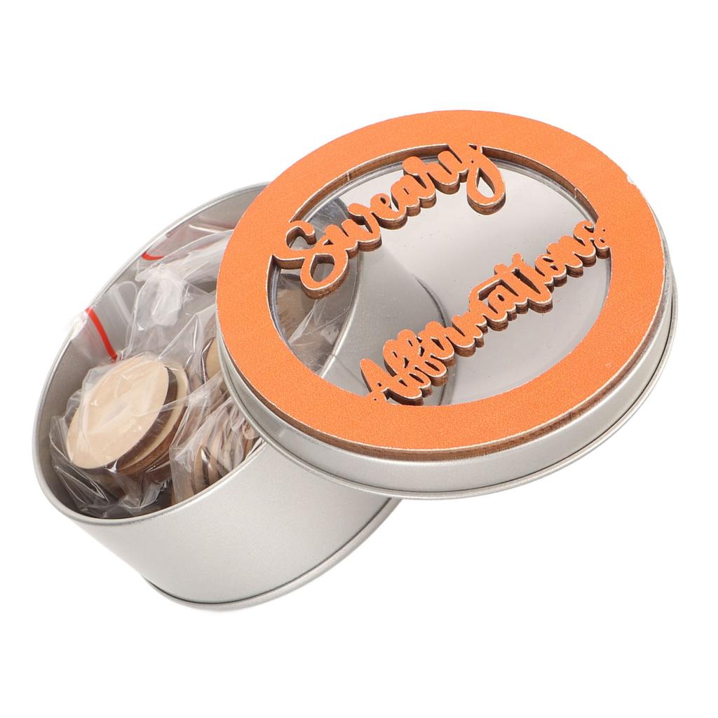 22pcs Mini Sweary Affirmation Discs Humorous Regulate Emotions Wooden Positive Affirmation Chips