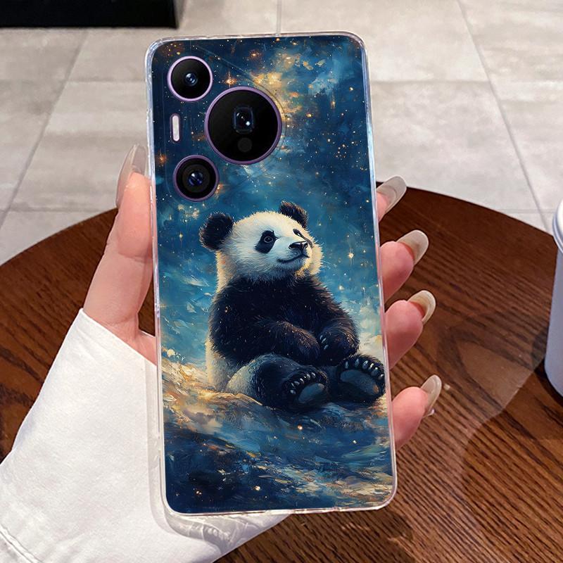 Casing For Huawei Pura 70/70 Pro Plus/70 Pro+ Phone Case Transparent Silicone Aesthetic Cute Cat Cartoon Cover For Pura70 Bumper