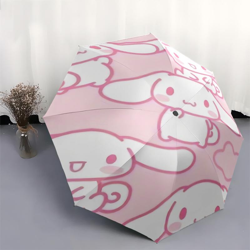 1pc Cinnamoroll Automatic Opening Umbrella with Portable Tri-Fold Design, 8-Bone Iron Frame Outdoor Umbrella, Perfect Gift for Fans, Travelers, Daily
