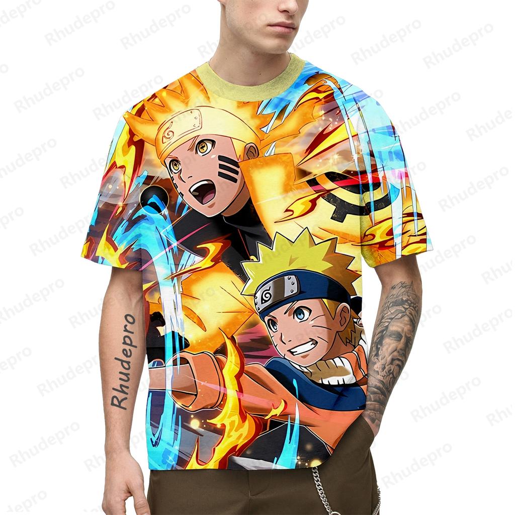 Uchi Haba T-shirt Short Sleeve Clothing Naruto High Quality Gift Fashion Y2k Clothes Trend Anime Shirts Streetwear