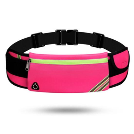Спортивная поясная сумка с застежкой-молнией, большая вместительная водонепроницаемая светоотражающая полоска, ультратонкая поясная сумка для хранения