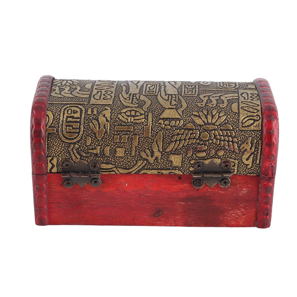 Винтажный классический деревянный футляр в европейском стиле, ящик для хранения ювелирных изделий, контейнер для украшения дома (# 1)