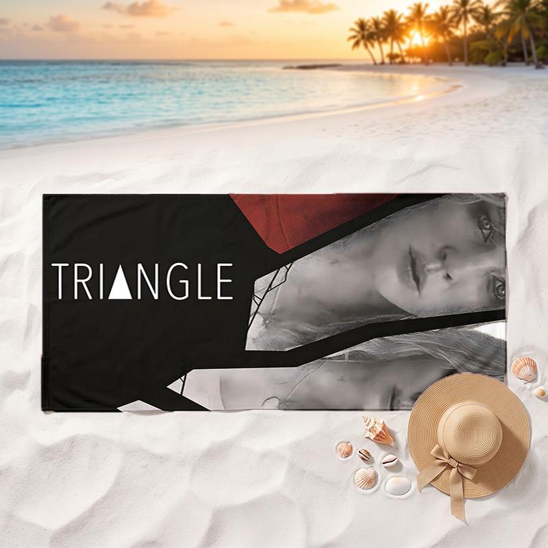 Triangle Soft and comfortable beach towel perfect for vacations and poolside use an ideal gift for summer holidays