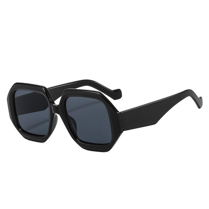 SO & EI Ins популярные модные многоугольные квадратные женские солнцезащитные очки оттенка UV400 трендовые мужские ретро синие розовые солнцезащитные очки с градиентом