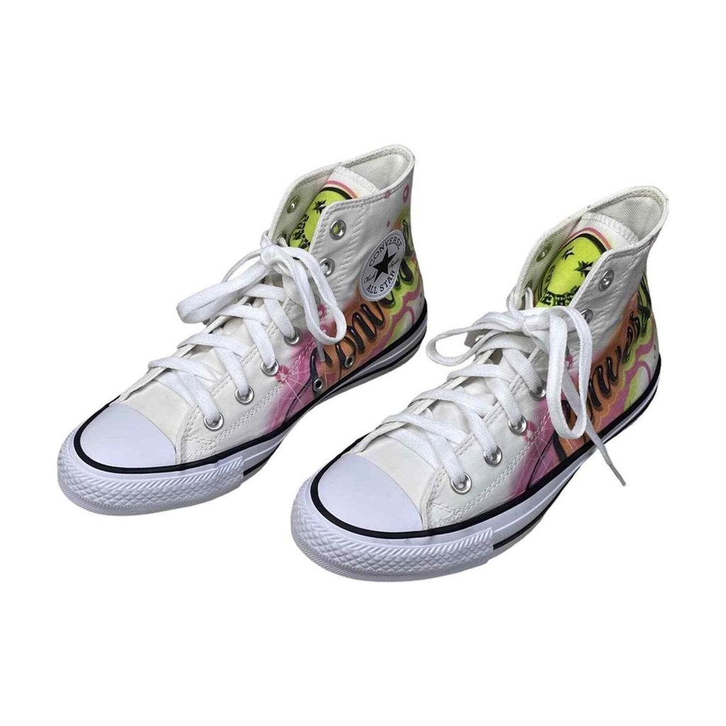 Converse All Star Light Удобные Модные Высокие Кеды из Канваса Унисекс Белые 168997C