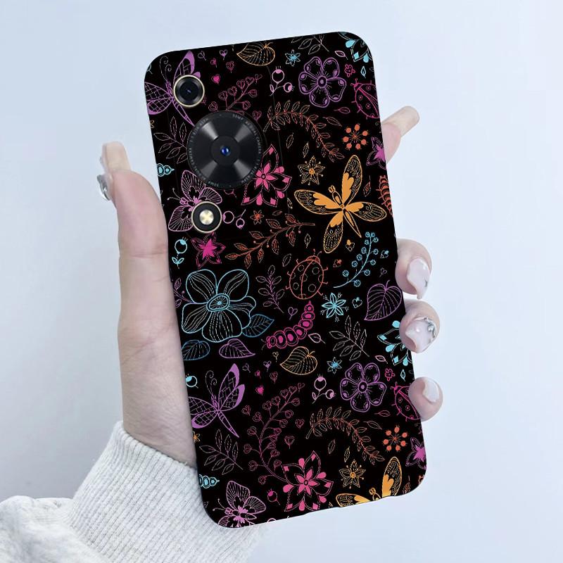 Case For Huawei Nova Y72 Butterfly Floral Girl Design Soft TPU Silicone Back Cover For Huawei Nova Y 72 MGA-LX3 Enjoy 70 Fundas