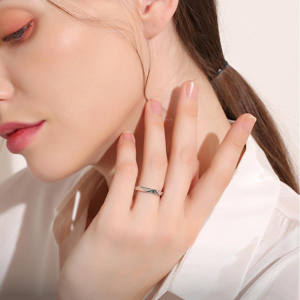 Party Opening Adjustable 1 Pair Engagement Ring Sun Moon Ring Couple Jewelry Finger Rings Set