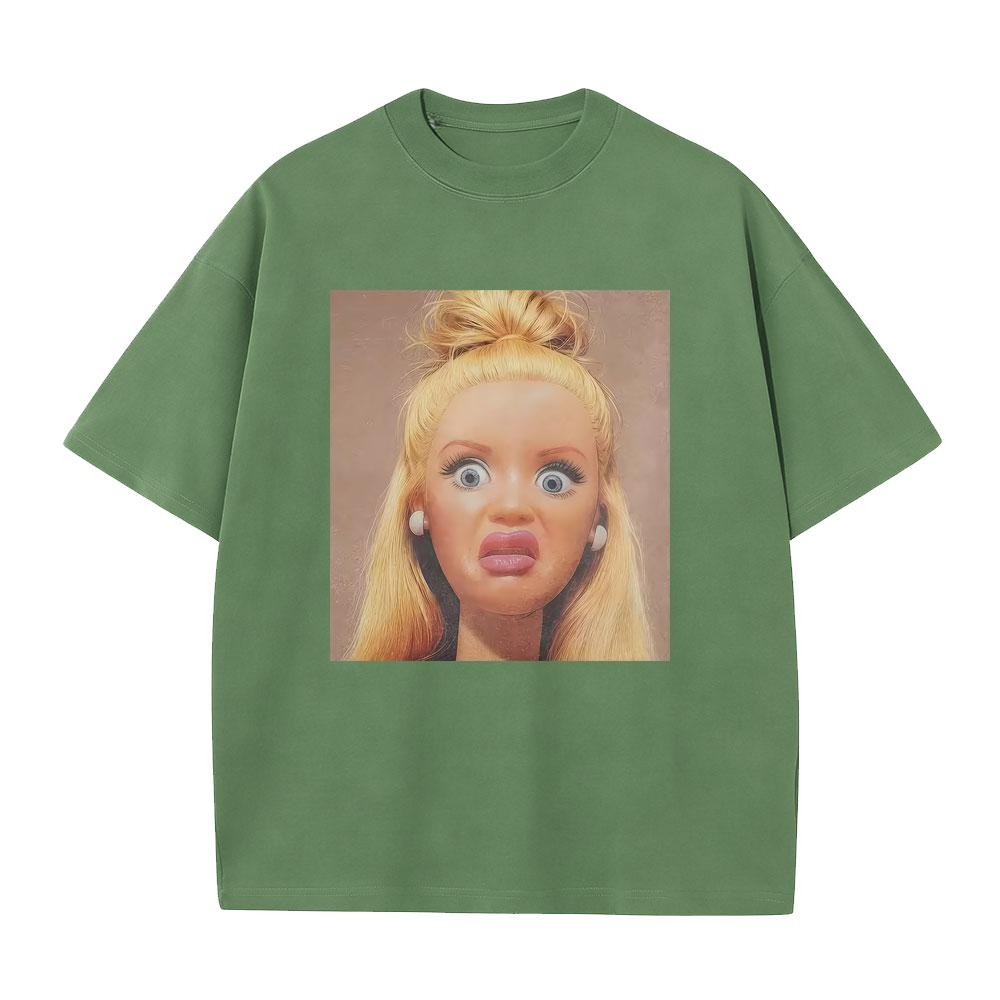 Hot Funny Disgusting Doll Meme Graphic Tshirt Unisexs Womens High Quality Cotton T Shirts Unisex Oversized Short Sleeve Tshirts
