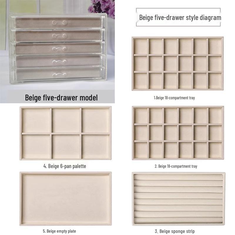 Многоярусная шкатулка для украшений для серег и мелких предметов - Домашнее хранение и организация