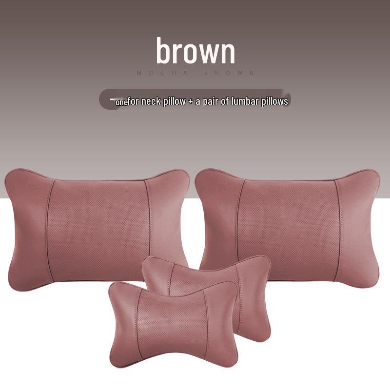 Комплект подушек для подголовника, шеи и поясницы для поддержки спины