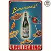 Винтажный настенный плакат с напитками Металлическая жестяная табличка 20x30 см