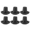 6pcs Crutch Foot Covers Skid Resistance Crutch Leg Tips for Trekking Pole Cane Crutch Chairs 16mm Inner Diameter