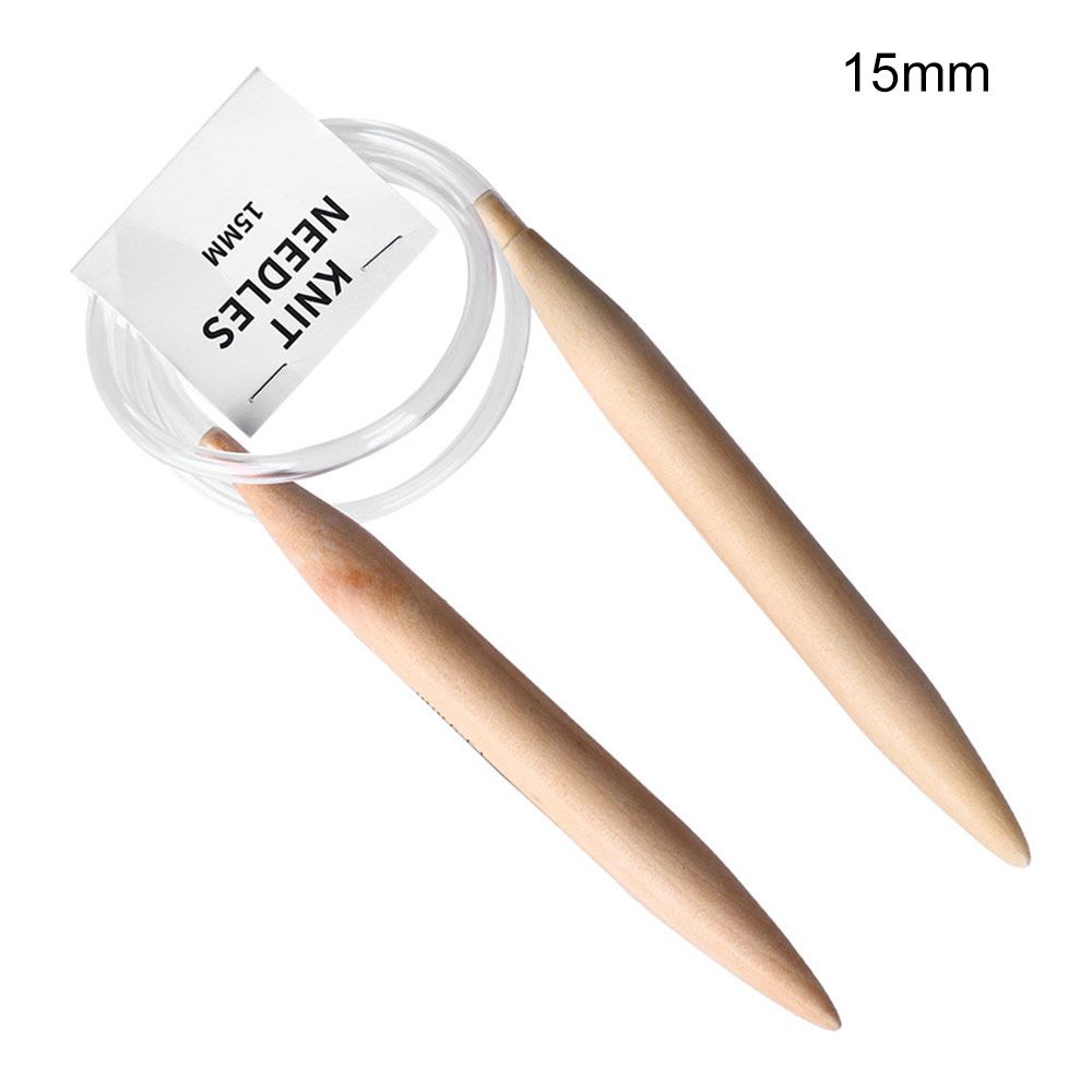 Fashion Yarn Circular Bamboo Sewing Tool Knitting Crochet Hooks Braided Ring Needle