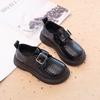 Кожаная обувь для девочек весна-осень детская обувь детская черная маленькая девочка зарубежный стиль одинарная обувь британский стиль детский одноклассник мягкая подошва