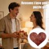 Причины, почему я люблю тебя, подарок для парня, девушки, мужа, жены, романтический пазл в форме сердца в деревянной коробке, 20 причин, подарки для пар на День святого Валентина