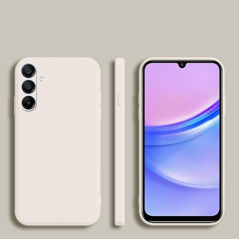 Квадратный мягкий чехол из жидкого силикона для телефона Samsung Galaxy A55 A35 A25 A15 A05 A14 A24 A34 A54 A33 A53 A73 A32 A13 A23 5G