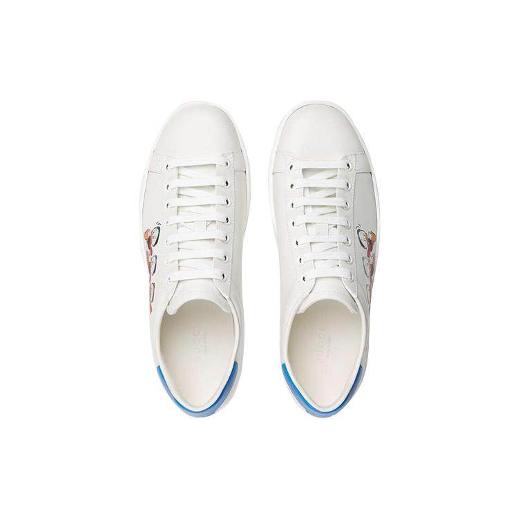 Gucci Womens Ace 'Huey , Dewey , Louie' (women's sizes) White / Multi Skate Shoes 649400 AYO70 9062