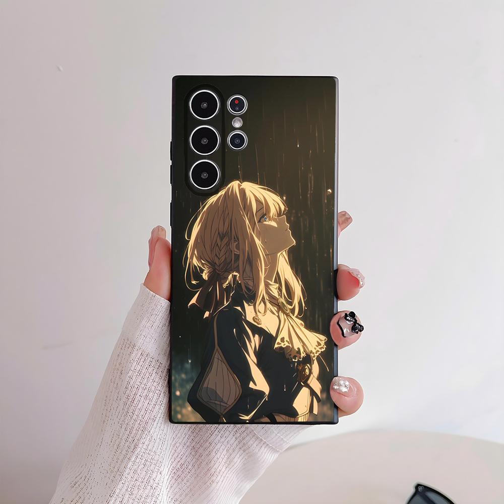 Чехол для телефона Violet Evergarden для Samsung серии S s21 s22 s23 s24 s25 FE Plus Ultra TPU Мягкий, приятный для кожи чехол