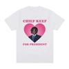 Футболка Rapper Chief Keef for President, мужская модная повседневная футболка с коротким рукавом, эстетические винтажные футболки большого размера, уличная одежда