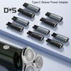 Type-C Shaver Power Adapter for Philips 4.3V/5V/8V/15V Aluminum Alloy Electric Shaver Charging Convertor Connector with LED Indicator