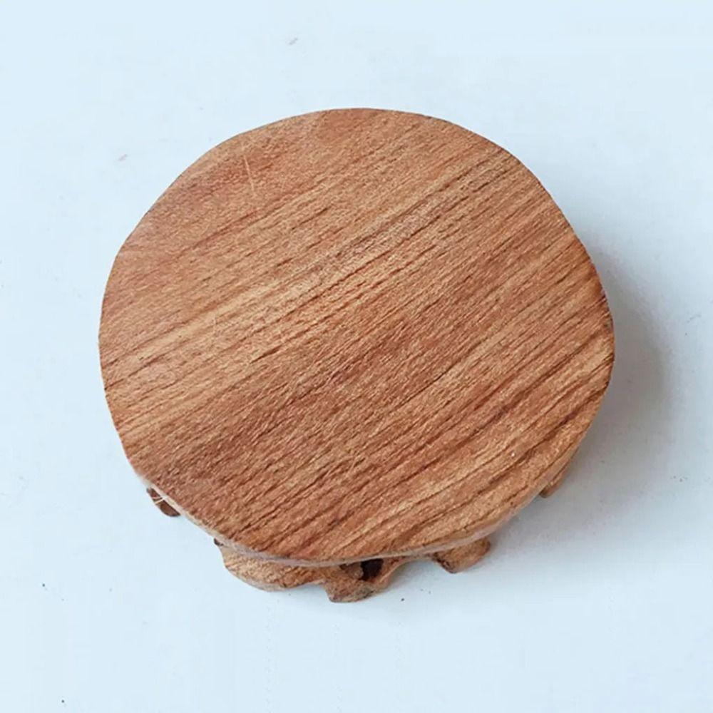 Exquisite Solid Wood Pedestal Vintage Figurines Stand Tea Sets Crafts Display Stands Stores