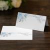 10pcs Blank Flower Table Seating Cards Folded Paper Tented Name Cards  Wedding Anniversary
