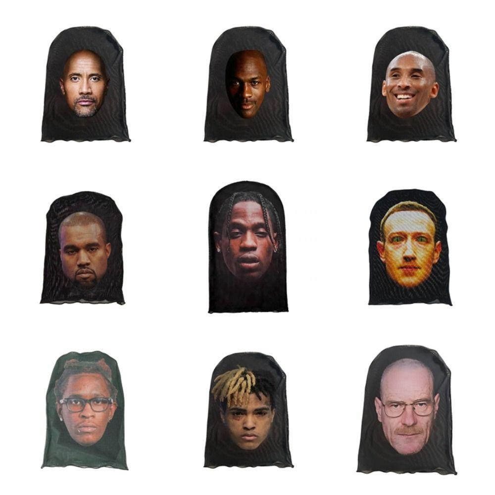 Celebrity Riding Scarf 3D Printed Sunscreen Head Scarf New Headgear