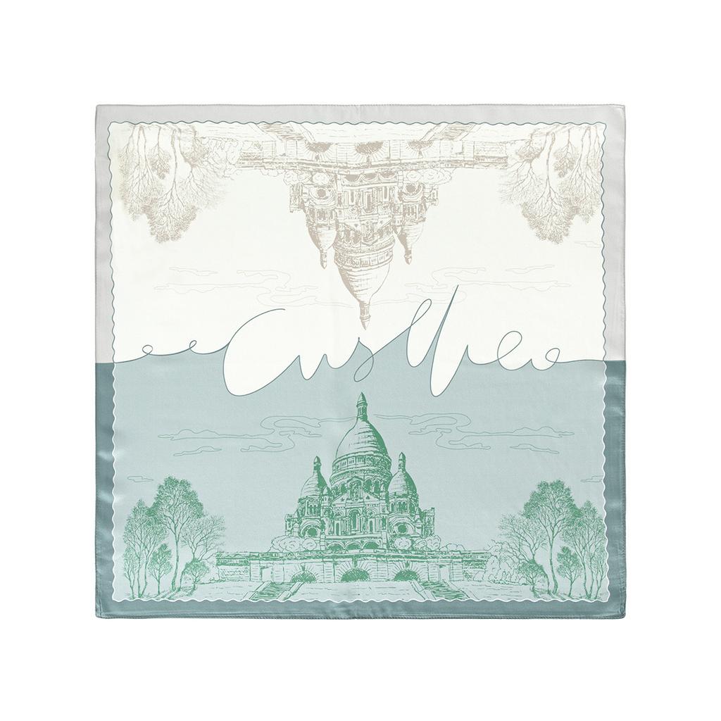 100% Mulberry Silk Classic Square Scarf for Women