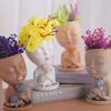 Girl Gypsum Flower  Silicone Resin Mold Epoxy Resin Casting Mold Succulent Vase Cement Mold Candle Holder Mold