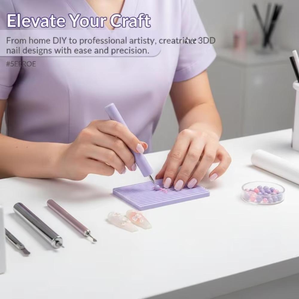 2-4mm Gel Nail Roller Mould Dual-Sided DIY Jewelry Earring Tool Nail Art Bead Roller  Nail Art