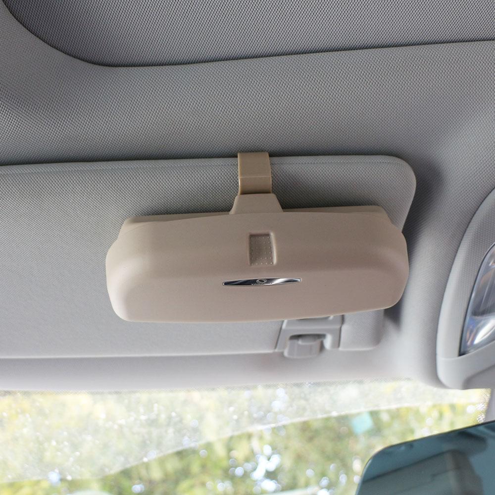New Sun Visor Car Glasses Sunglasses Holder Case for Skoda Octavia Yeti Roomster Fabia Rapid Superb Kodiaq Karoq