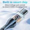 6A USB Type C Cable PD Cable Fast Charging 120W LED Digital Display Nylon Data Cord for iPhone Xiaomi Samsung USB C Charge Cable