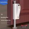 Aluminum Alloy Floor & Revolving Wooden Door Latch Lock
