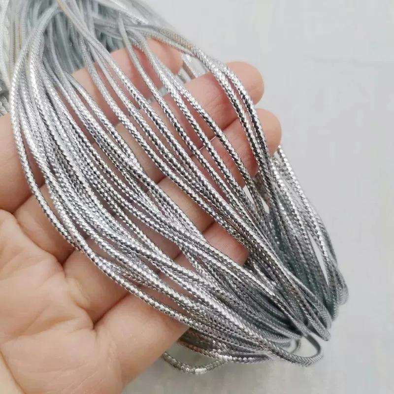 Wholesale Gold Silver Thread Gift Wrap Strings for Christmas Balls Pendents Ropes DIY Jewelry Making Price Tags Hanging Threads