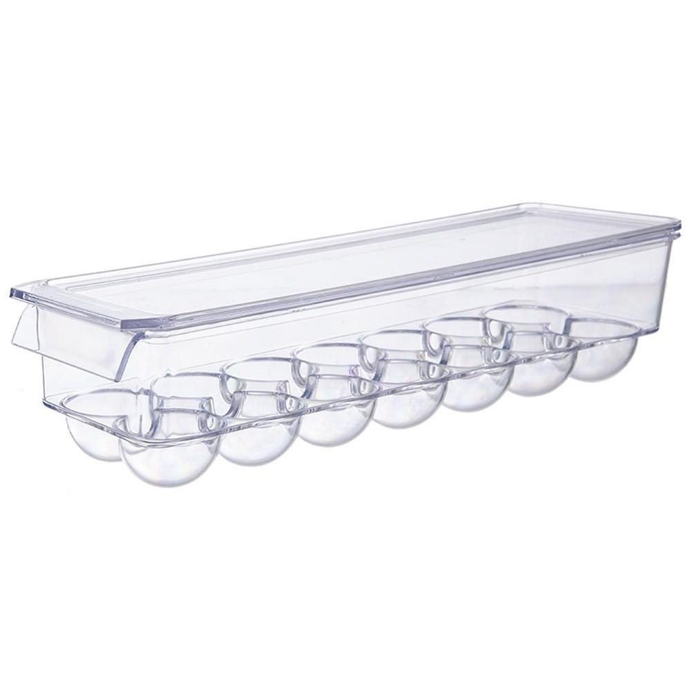Egg container with lid for 14 eggs