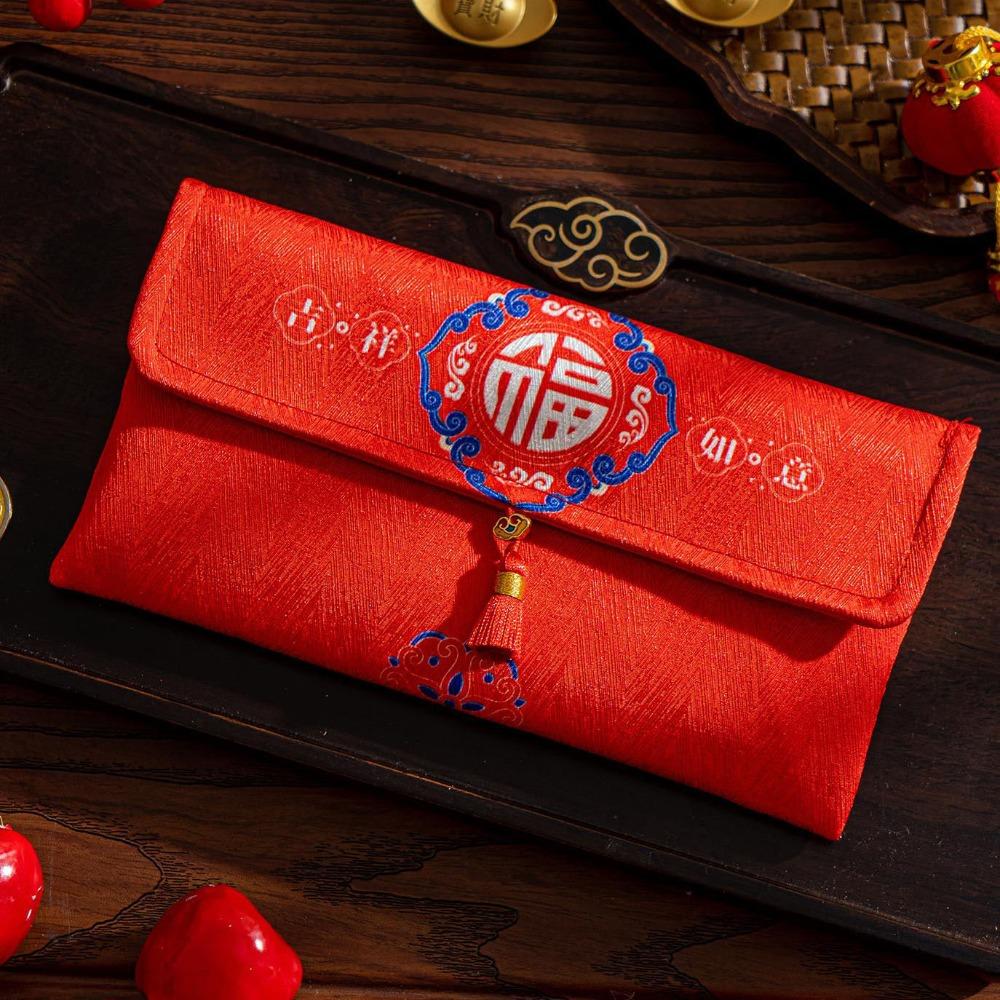 Hongbao Children's Money Bag Traditional God of Wealth Red Pocket  Celebration Party
