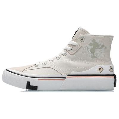 Li Ning We Wo Canvas Hi Удобные Универсальные Нескользящие Износостойкие Сбалансированные Легкие Дышащие Высокие Кроссовки Для Женщин Кроссовки Для Женщин AECR008-2