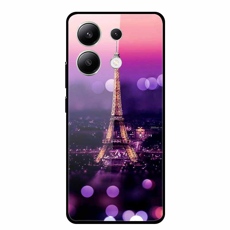 For Xiaomi Redmi Note 13 5G Phone Case Soft Bumper Tempered Glass Hard Back Cover Case For Redmi Note 13 Pro Case Note13 Pro Bag