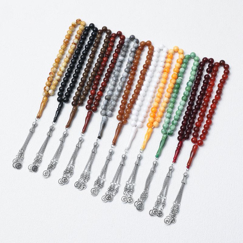 Унисекс 33-бусины 10 мм Тасбих: Мусульманские четки с Ближнего Востока